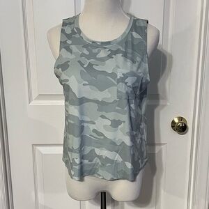 RBX Women's Light Green Gray Camo Tank Top